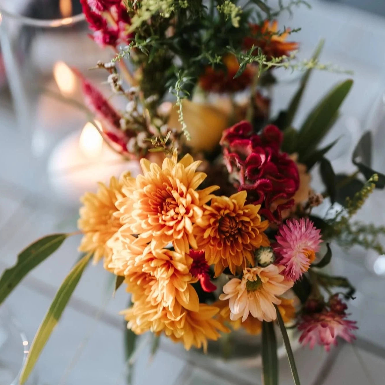 table flowers Australian sustainable floristry